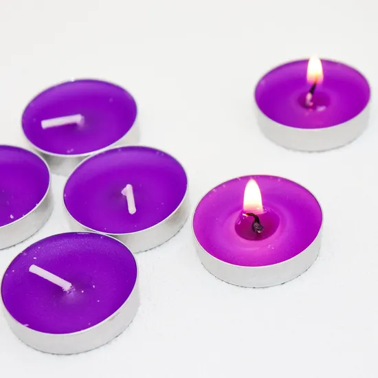 Оптовая торговля парафином беспламенные белые ароматические свечи Tealight 4 часа 8 часов для свадебной вечеринки